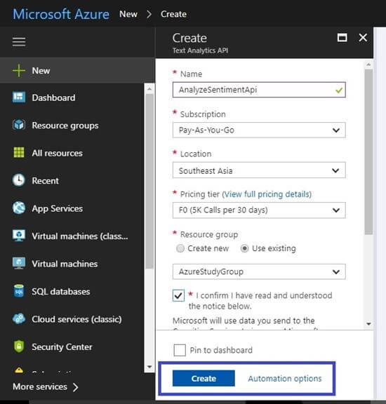 Microsoft Cognitive Services 