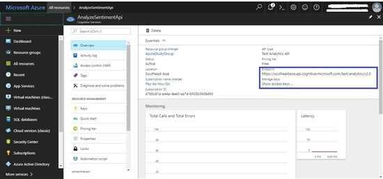 Microsoft Cognitive Services 