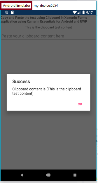 How To Use Clipboard In Xamarin Forms Application Using Xamarin Essentials For Android And UWP