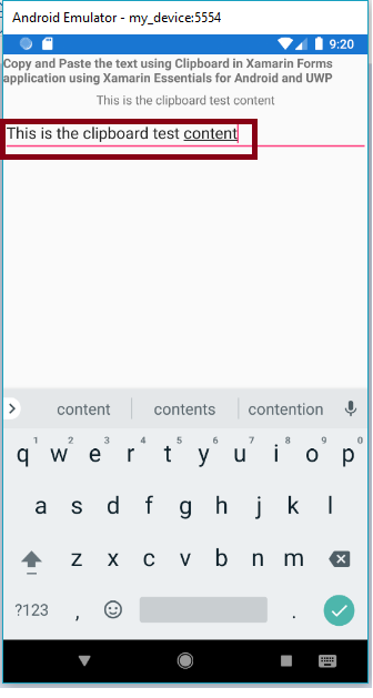 How To Use Clipboard In Xamarin Forms Application Using Xamarin Essentials For Android And UWP