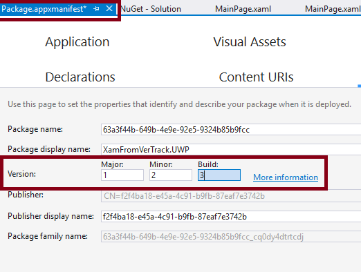 Version Tracking in Xamarin Forms application using Xamarin Essentials for Android and UWP
