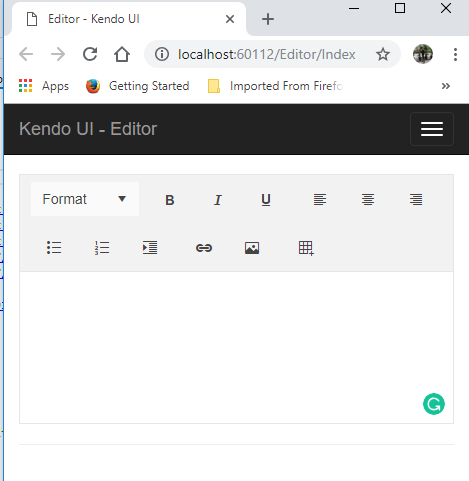 ASP.NET MVC 5 - Kendo UI - Working With Editors And Customize It