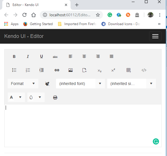 ASP.NET MVC 5 - Kendo UI - Working With Editors And Customize It