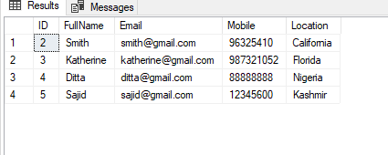 CRUD In Web API Using SQL Server