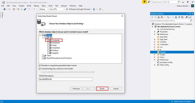 Alphabetical Search Using Ajax In ASP.NET MVC