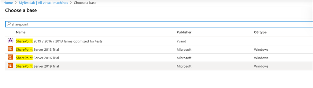 Setup Azure Dev Test Lab For SharePoint 2019