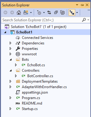 Design And Develop A Greeting Bot using Microsoft Bot Framework On VS2019 Community Version