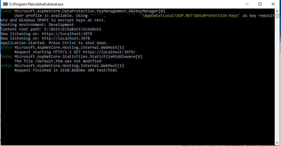 Design And Develop A Greeting Bot using Microsoft Bot Framework On VS2019 Community Version