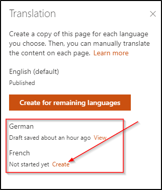 Multilingual Feature In SharePoint Modern Sites