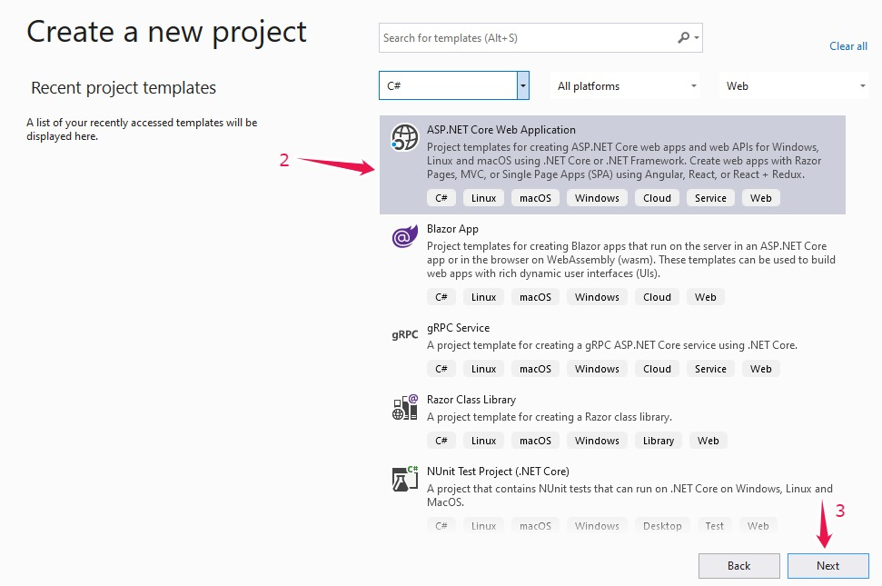 using identity in asp net core mvc authentication