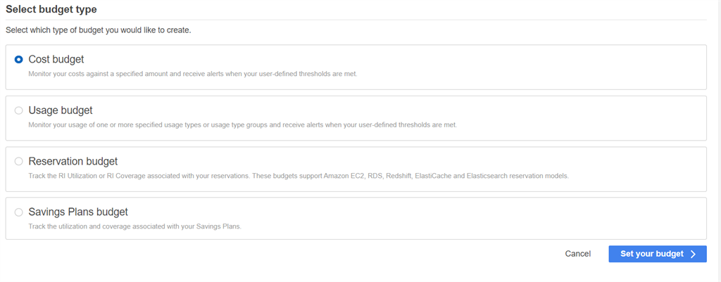 Set Up An IAM User And The Alert For Budget In AWS