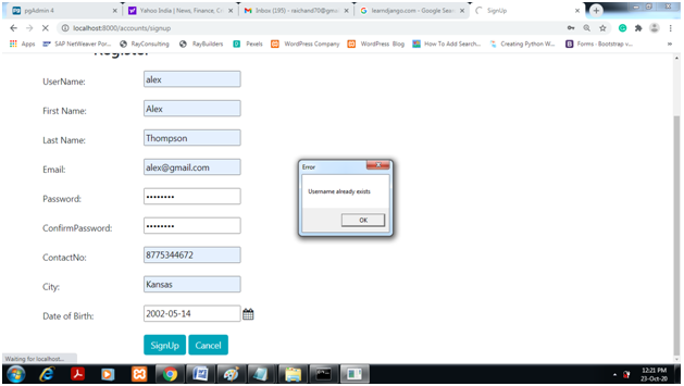 Django CRUD And User Authentication With Django Class Based View And Using PostgreSQL Database Server