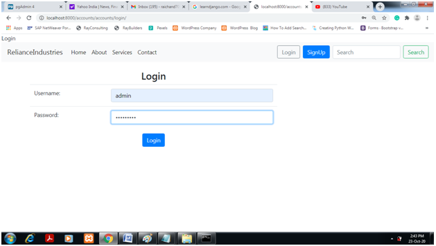 Django CRUD And User Authentication With Django Class Based View And Using PostgreSQL Database Server