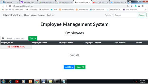 Django CRUD And User Authentication With Django Class Based View And Using PostgreSQL Database Server