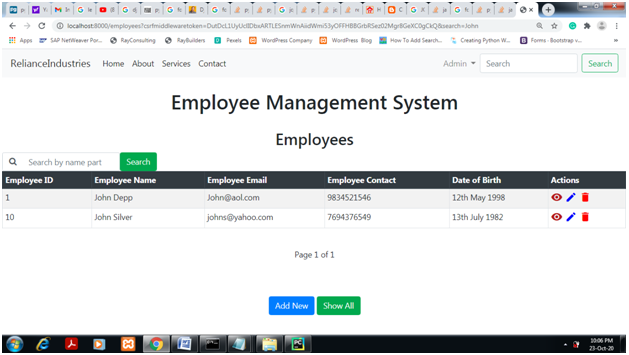 Django CRUD And User Authentication With Django Class Based View And Using PostgreSQL Database Server