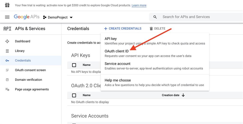 Google OAuth Authorization Using REST API