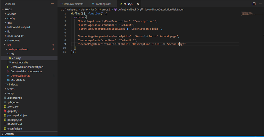 Working With SPFX Property Pane