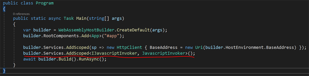.Net 5 Blazor WASM - Calling JavaScript From C# And Vice Versa