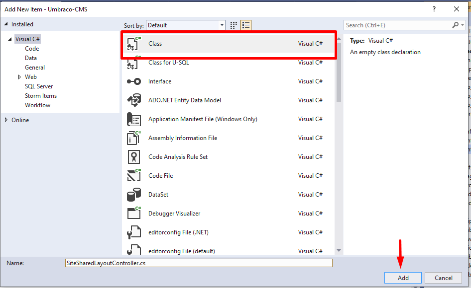 Learn Creation Of Master Template In Umbraco CMS