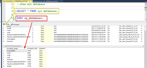 SQL Server INFORMATION_SCHEMA Views