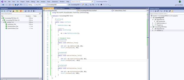 Test Driven Development In Visual Studio 2019