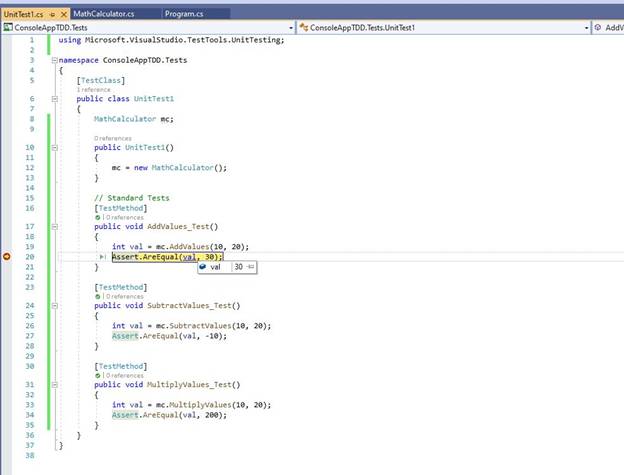 Test Driven Development In Visual Studio 2019