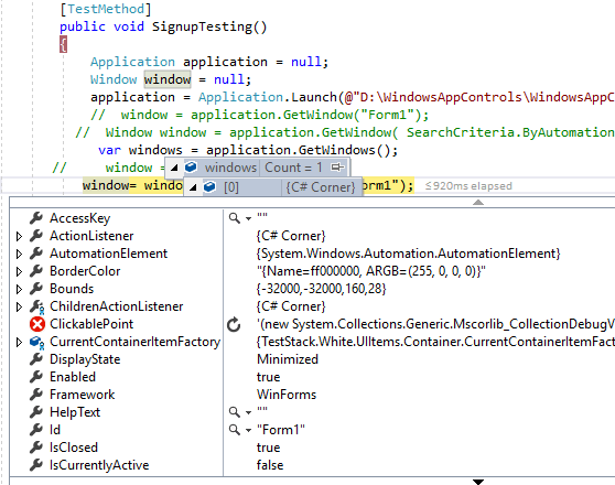 Test Stack White - An Automation Tool For Windows Application