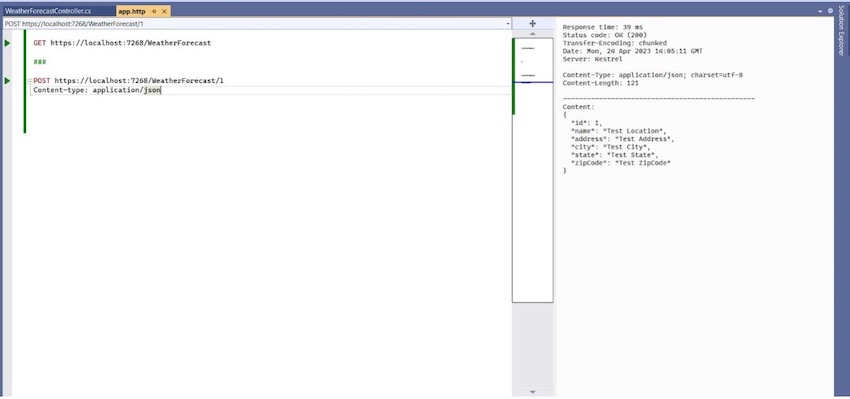 Testing REST APIs From Visual Studio 2022