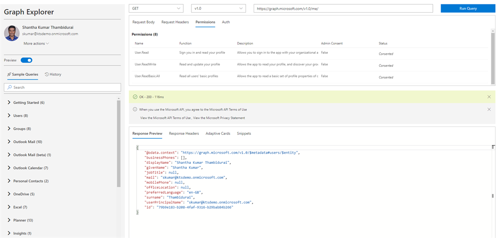 The New Modern Look of Microsoft Graph Explorer