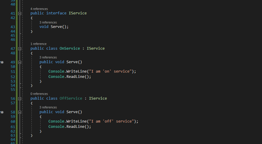 Toggling Code With IoC