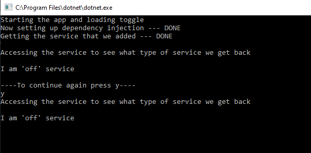 Toggling Code With IoC