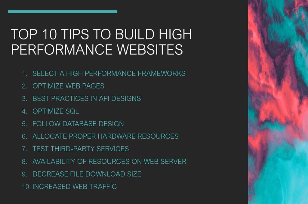 Top 10 Tips High Performance Website