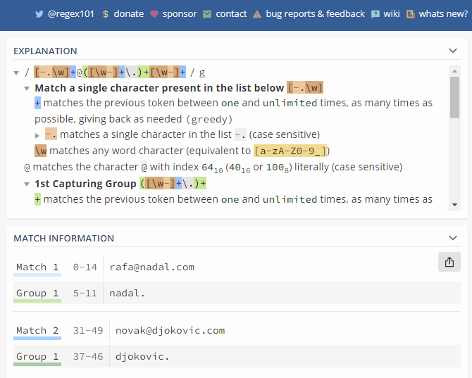 Regex 7 free test tools