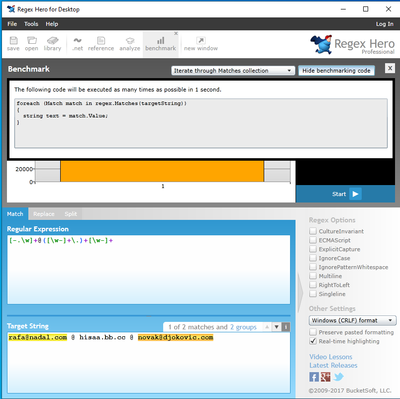 Regex 7 free test tools