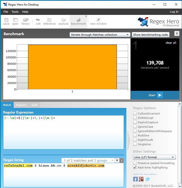 Regex 7 free test tools