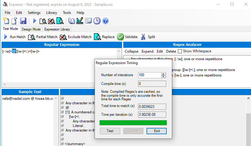 Regex 7 free test tools