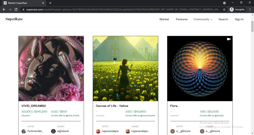 Top NFT Marketplaces to Buy and Sell NFTs