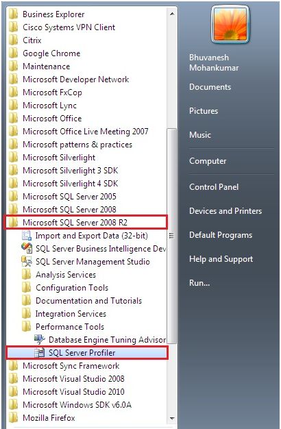 Trace Database Transaction Using SQL Profiler