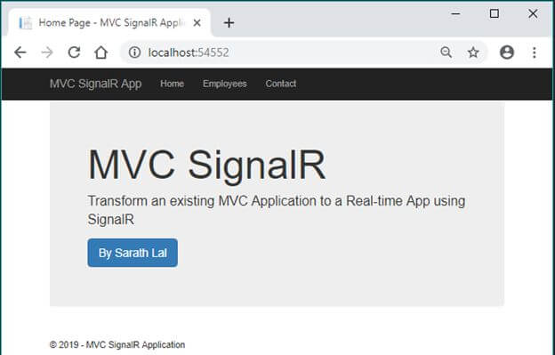 Transform An Existing MVC App To A Real-Time App Using SignalR