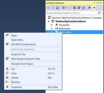 Transform Web.Config File While Deploying The Web Application Project