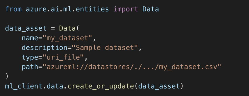 Update data and Model registration
