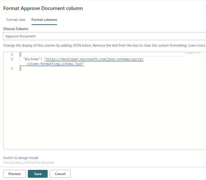 Trigger Approval flow with SharePoint Column Formatting