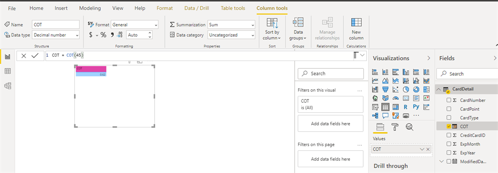 Trigonometric DAX Function In Power BI