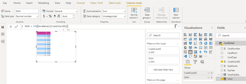 Trigonometric DAX Function In Power BI
