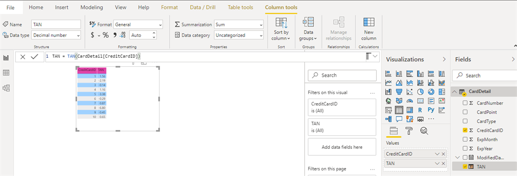 Trigonometric DAX Function In Power BI