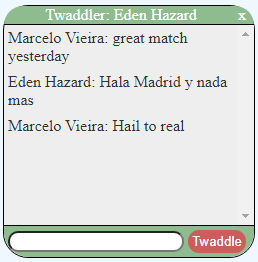 Twaddle Application Using SignalR
