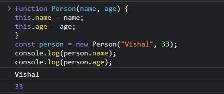 Constructor function