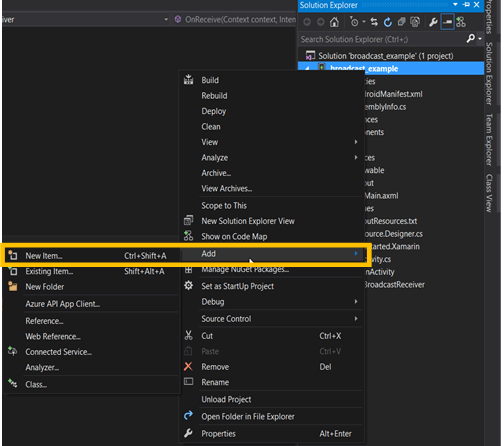 Understanding Broadcast Receiver Using Xamarin Visual Studio 2015