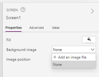Understand Properties and Events of Screens in PowerApps