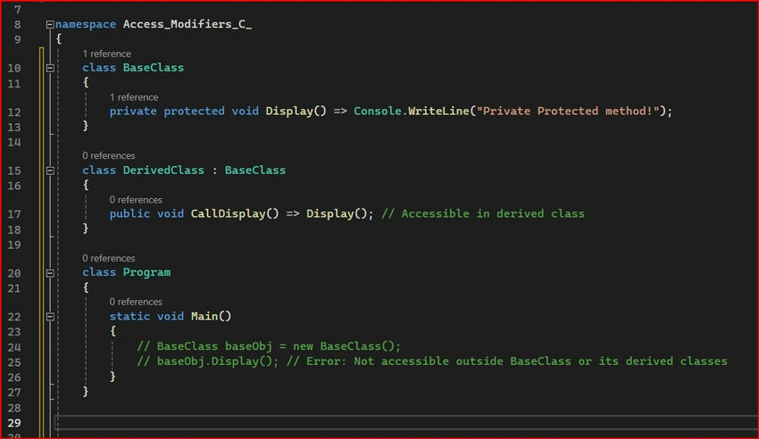 Understanding Access Modifiers in C#